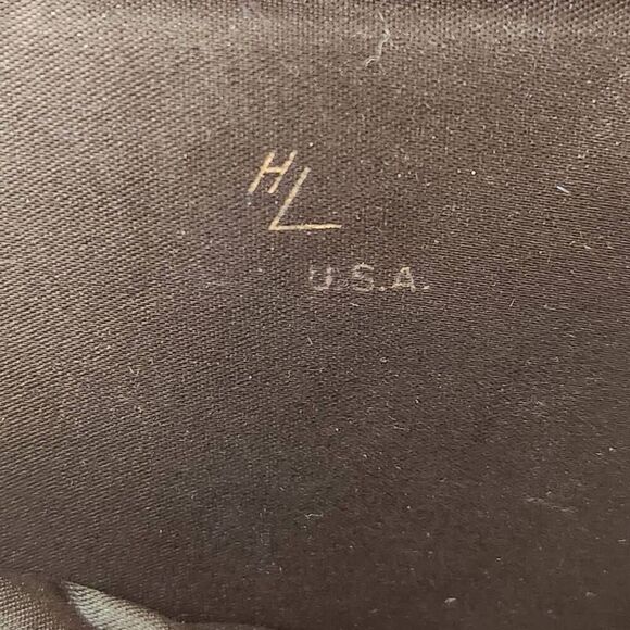 Vintage Harry Lavine HL black diamond clutch womens 50's 60's evening purse - Picture 5 of 5